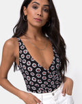 Jairi Wrap Bodice in Dancing Daisy